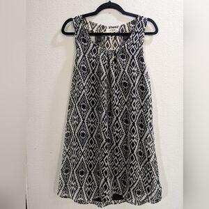 Umgee USA Mini Dress Boho Geometric Open Back Lace